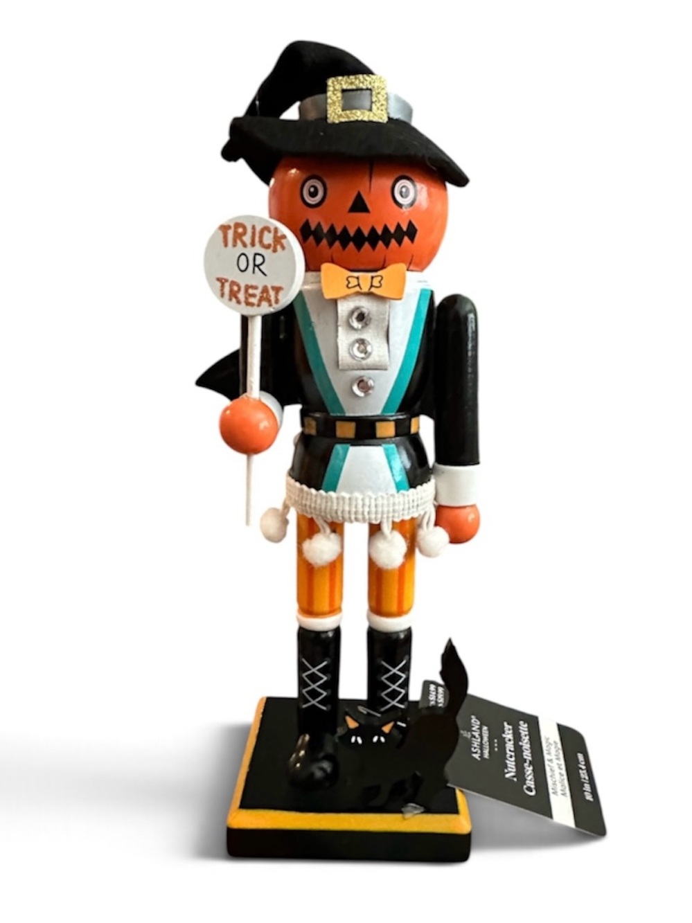 NWT 2026 Ashland Halloween Pumpkin Nutcracker - Orange and Black SO CUTE!